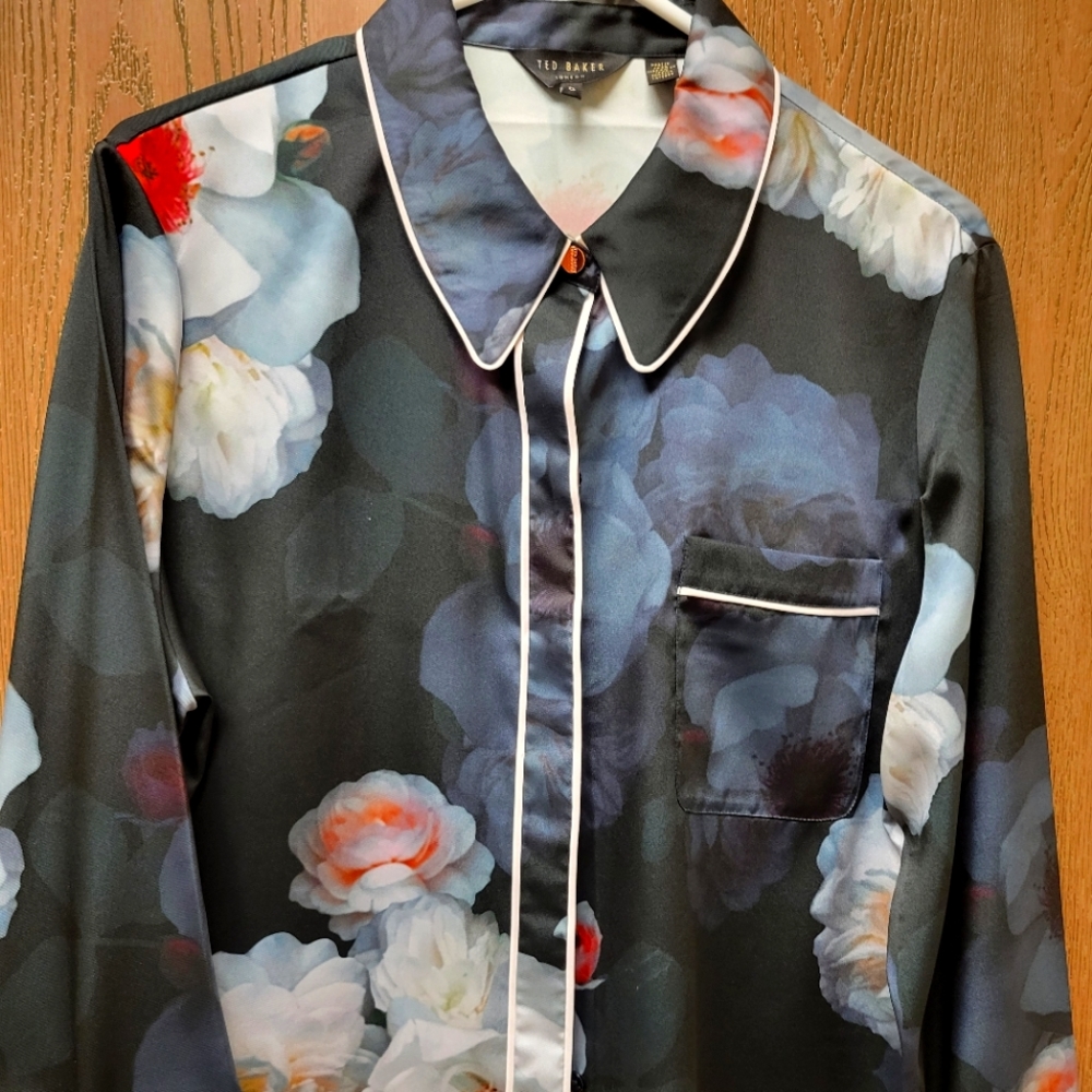 Ted Baker floral button down size 5